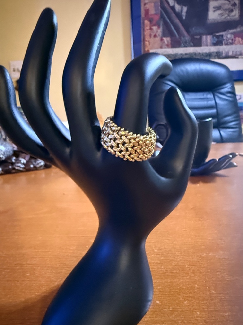 Temporary Sale!!!!!
Braided Gold. Statement Ring for Women